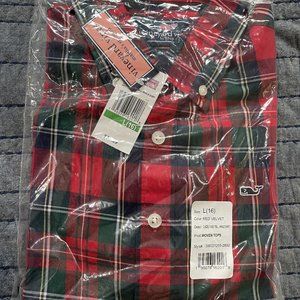 NWT Girls Vineyard Vines Plaid Shirt XL 16